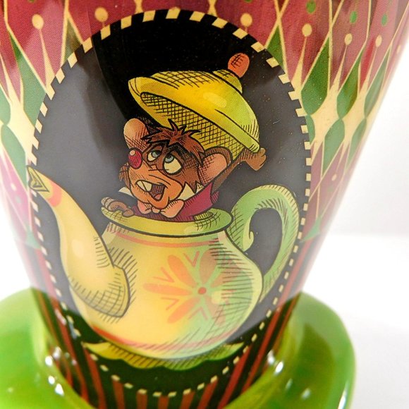 Disney Alice in Wonderland Mad Hatter Green Hat Christmas Ornament 4" - Picture 6 of 10